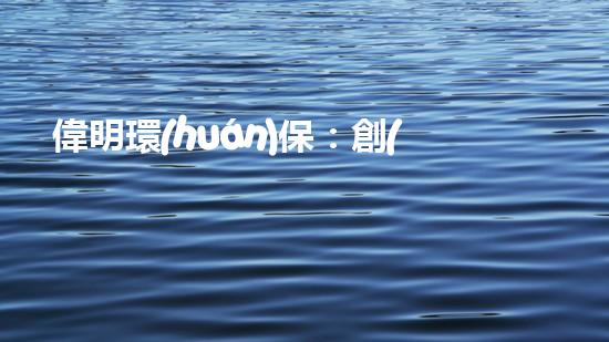偉明環(huán)保：創(chuàng)新能源技術(shù)，引領(lǐng)清潔未來